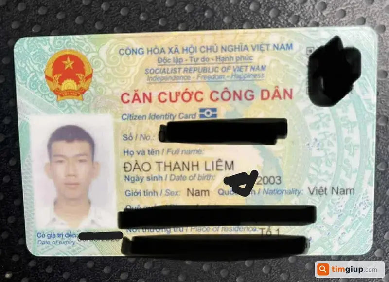 Tìm ví đánh rơi tên Đào Thanh Liêm tại Bình Thạnh, TP.HCM