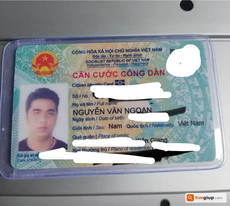 Tìm ví và giấy tờ tùy thân của anh Nguyễn Văn Ngoan tại Bình Dương