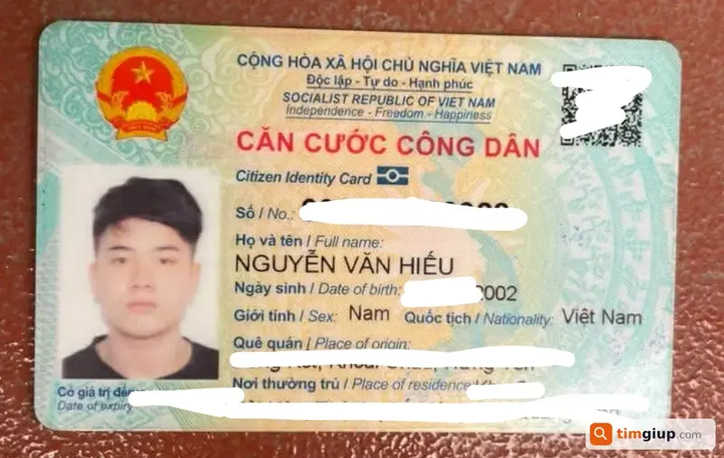 Tìm ví màu đen của anh Nguyễn Văn Hiếu tại Hải Dương