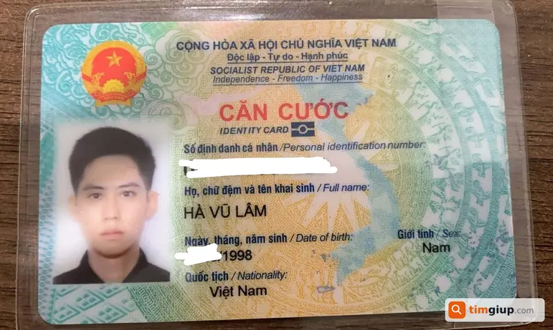Tìm ví đen chứa giấy tờ tên Hà Vũ Lâm tại Thủ Đức