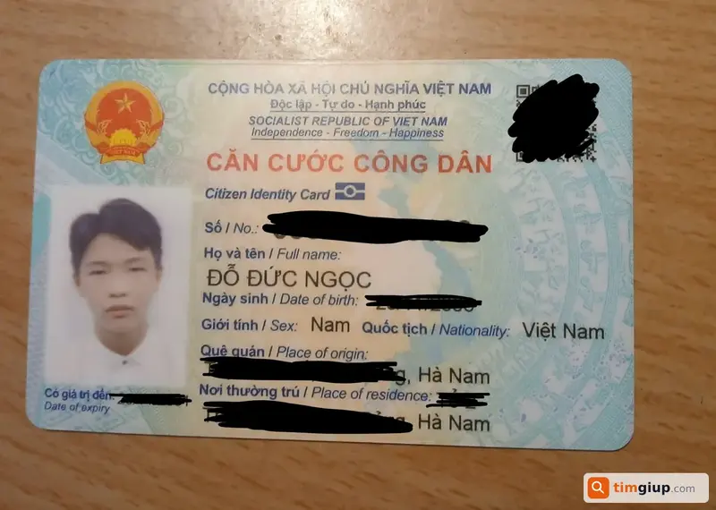 Tìm ví đánh rơi có CCCD tên Đỗ Ngọc Đức tại Hải Phòng