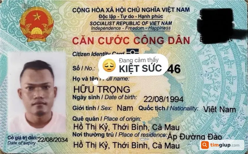 Mất ví giấy tờ mang tên Hữu Trọng trên đường BV Bà Rịa