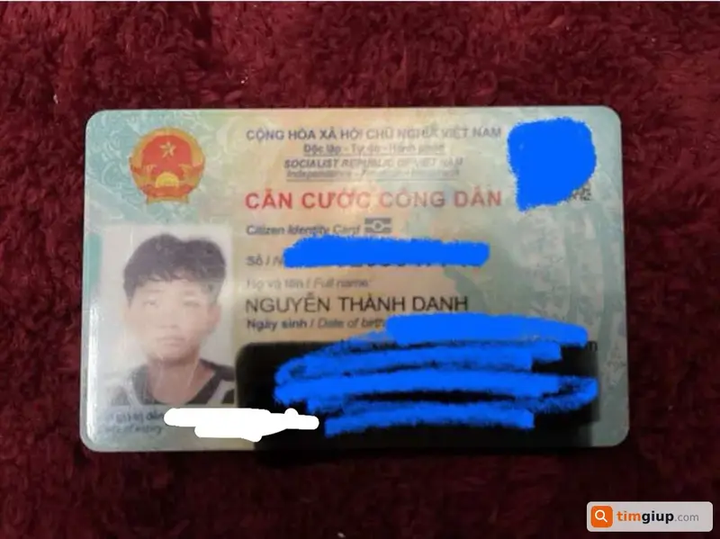 Tìm ví giấy tờ mang tên Nguyễn Thành Danh tại Cần Giuộc, Long An