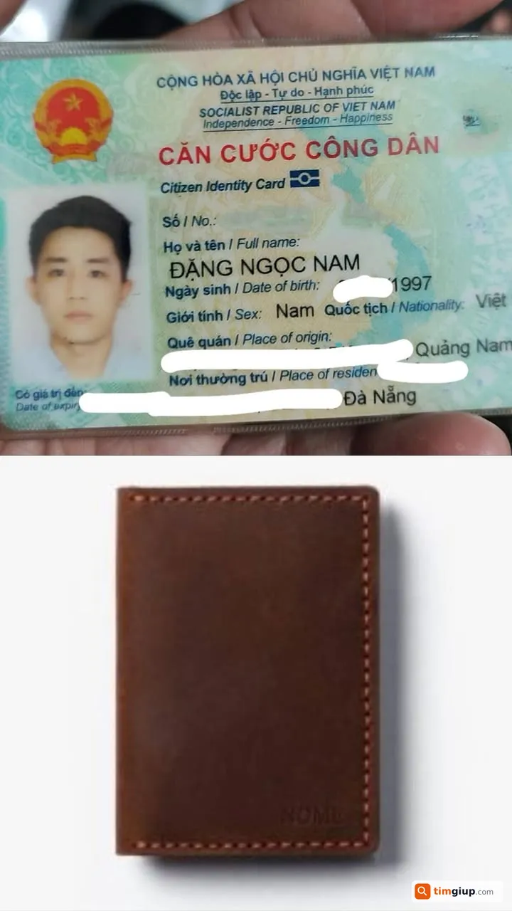 Tìm ví da lộn màu nâu chứa giấy tờ của Đặng Ngọc Nam tại Gò Vấp - Bình Thạnh