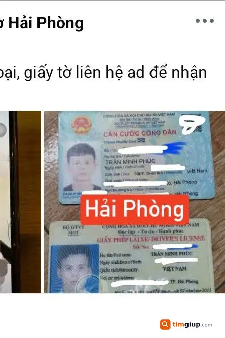 Tìm Đồ Thất Lạc, Ai Nhặt Được Xin Liên Hệ Trả Lại