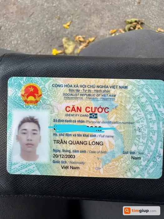 Tìm Ví Màu Xanh Đen Có Cccd Đánh Rơi Ở An Hội Đông, Gò Vấp