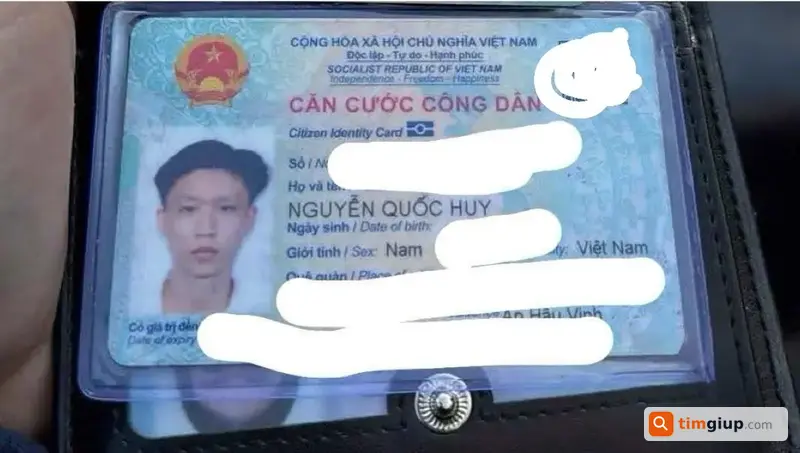 Tìm ví giấy tờ có CCCD tên Nguyễn Quốc Huy tại Tân Phú, TP.HCM