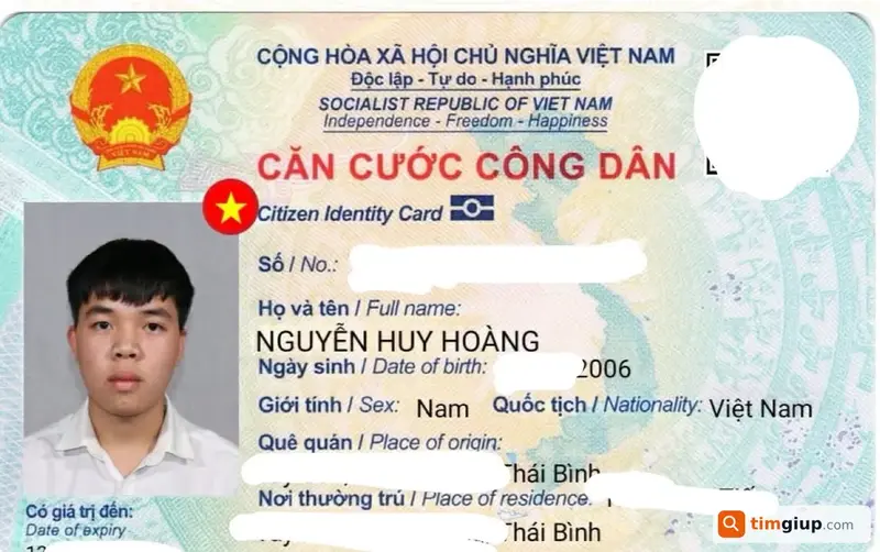 Tìm ví giấy tờ của bạn Nguyễn Huy Hoàng tại TP.HCM