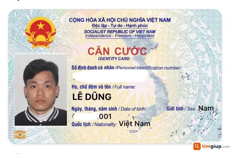 Tìm thẻ Căn cước công dân của Lê Dũng tại Yên Phong, Bắc Ninh