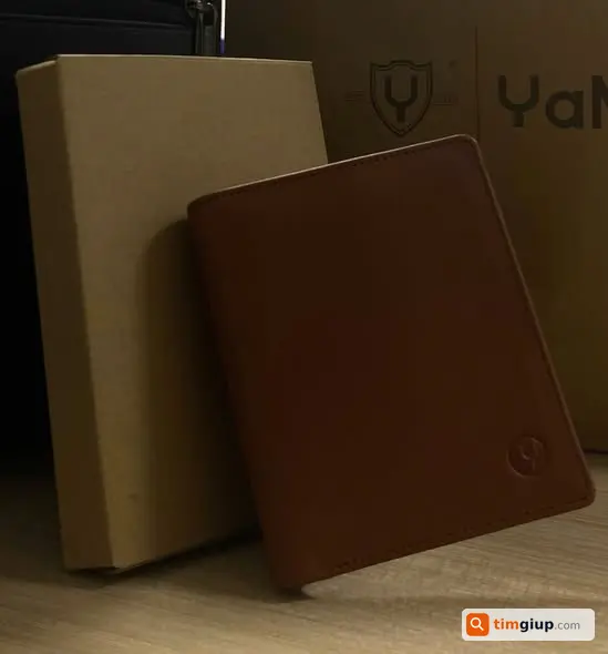 Mất ví màu nâu Yame có giấy tờ