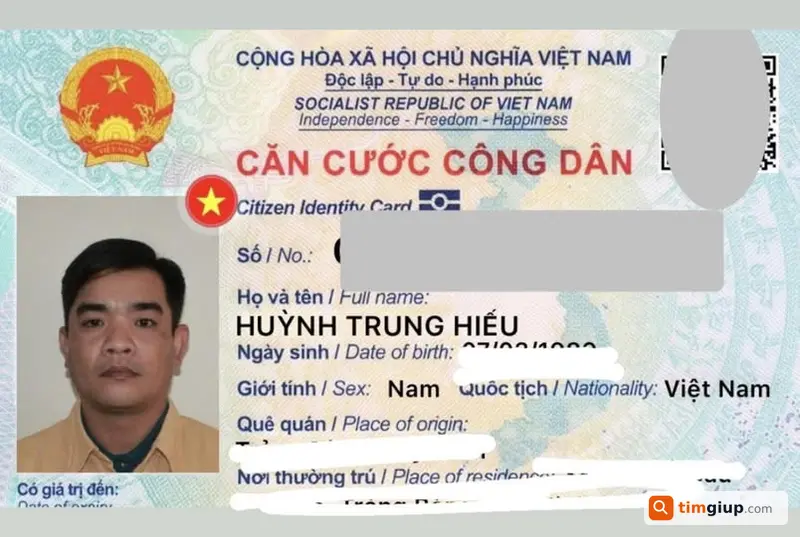 Tìm ví đen và giấy tờ tên Huỳnh Trung Hiếu tại Tân Bình