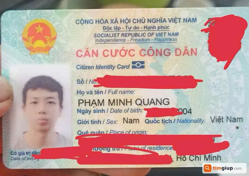 Tìm ví và giấy tờ tùy thân của anh Phạm Minh Quang tại TP.HCM