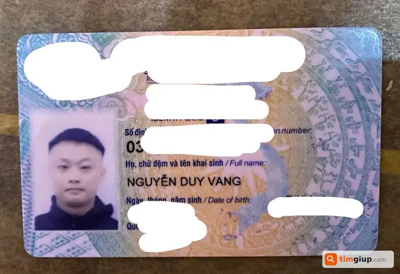 Tìm CCCD và giấy tờ cá nhân mang tên Nguyễn Duy Vang tại Hà Nội