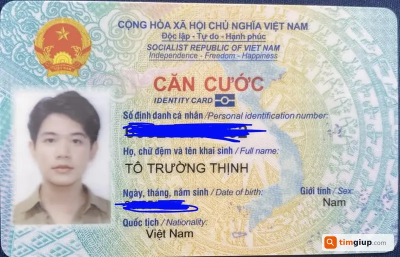 Tìm ví da chứa giấy tờ xe và CCCD tên Tô Trường Thịnh tại Tạ Quang Bửu