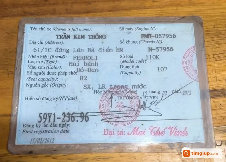 Nhặt Được Cà Vẹt Xe Tại Đường Thống Nhất, An Hội Đông