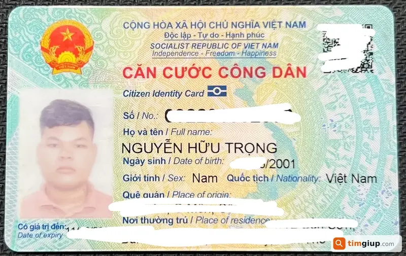 Tìm ví màu đen của anh Nguyễn Hữu Trọng tại Cần Thơ