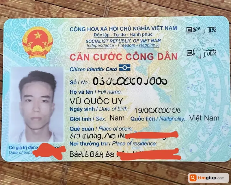Tìm ví và giấy tờ tùy thân của anh Vũ Quốc Uy tại Hà Nội