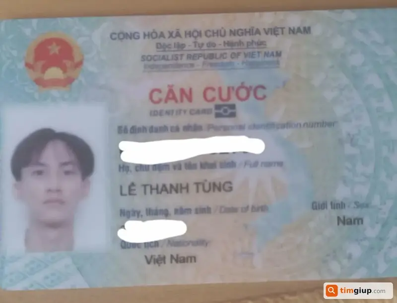 Tìm ví đánh rơi có giấy tờ tên Lê Thanh Tùng tại TP. Hồ Chí Minh