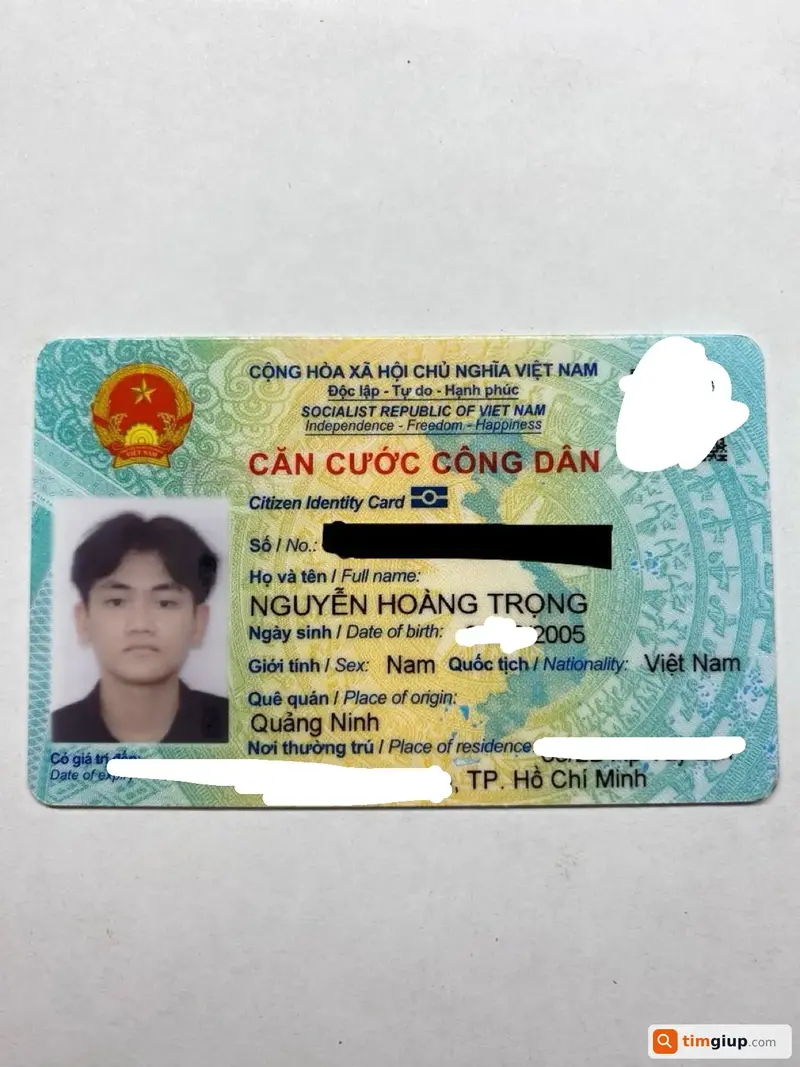 Tìm ví màu đen đánh rơi tại Bình Thạnh hoặc Quận 2 - Tên Nguyễn Hoàng Trọng