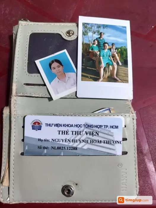 Nhặt Được Ví Mang Tên Nguyễn Huỳnh Hoài Thương Ở Quận 1