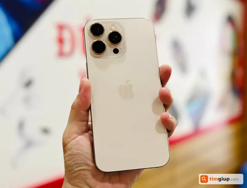 Tìm iPhone 16 Pro Max vàng gold rơi gần ĐH FPT Cần Thơ
