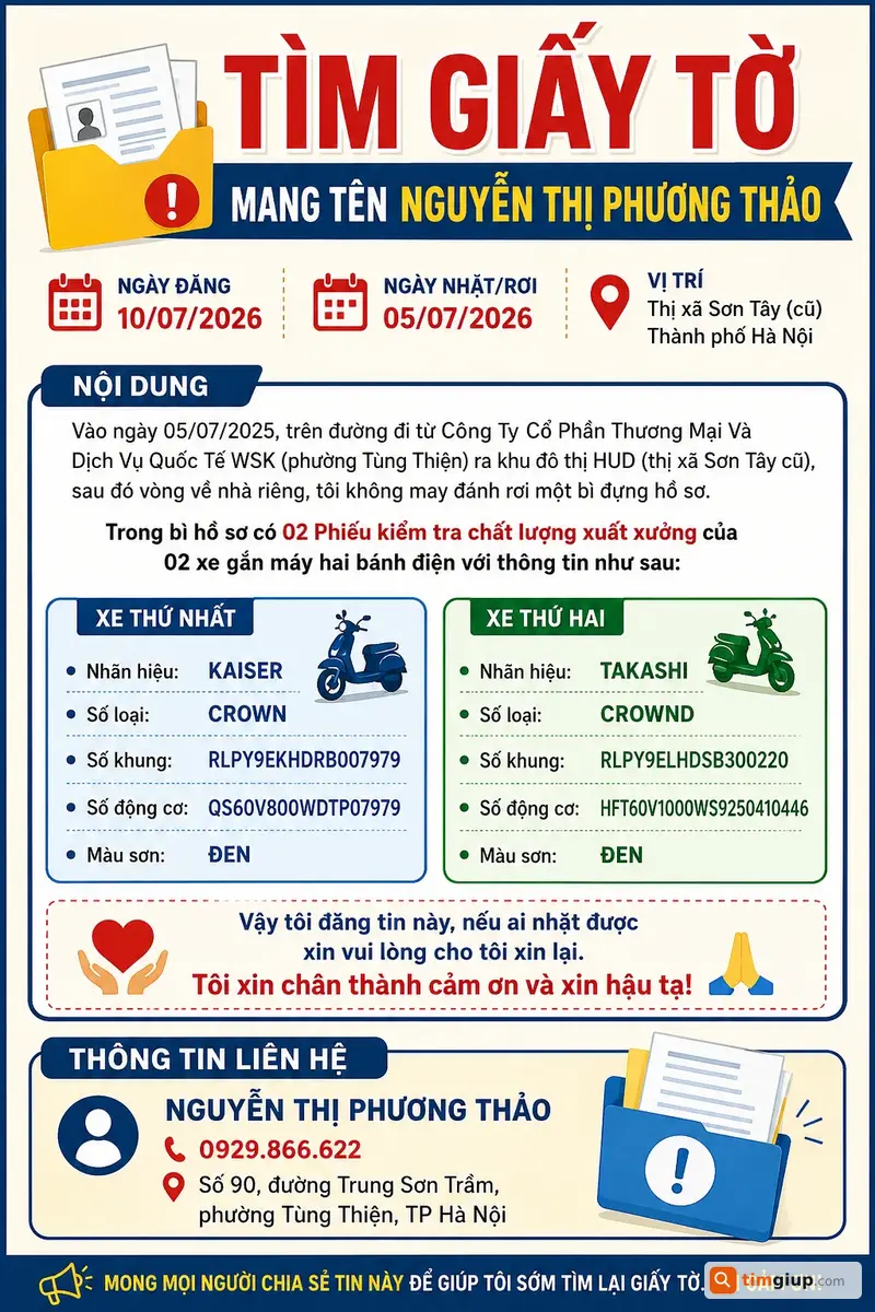 Tìm Giấy Tờ Mang Tên Nguyễn Thị Phương Thảo