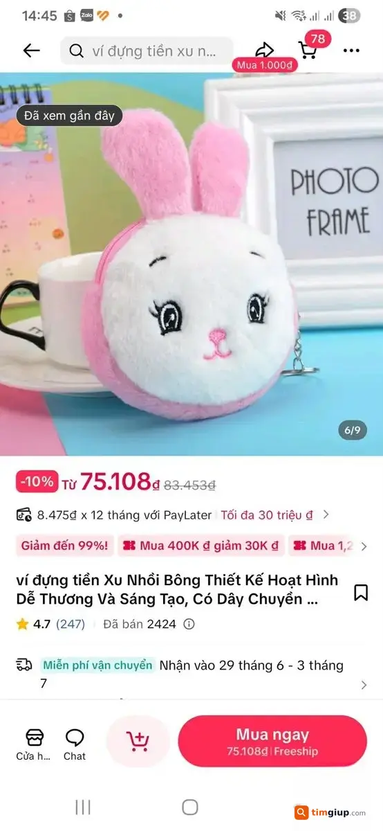 Tìm Ví Con Thỏ Màu Hồng Cùng Giấy Tờ Tại Tân Sơn Nhất, Tp.hcm