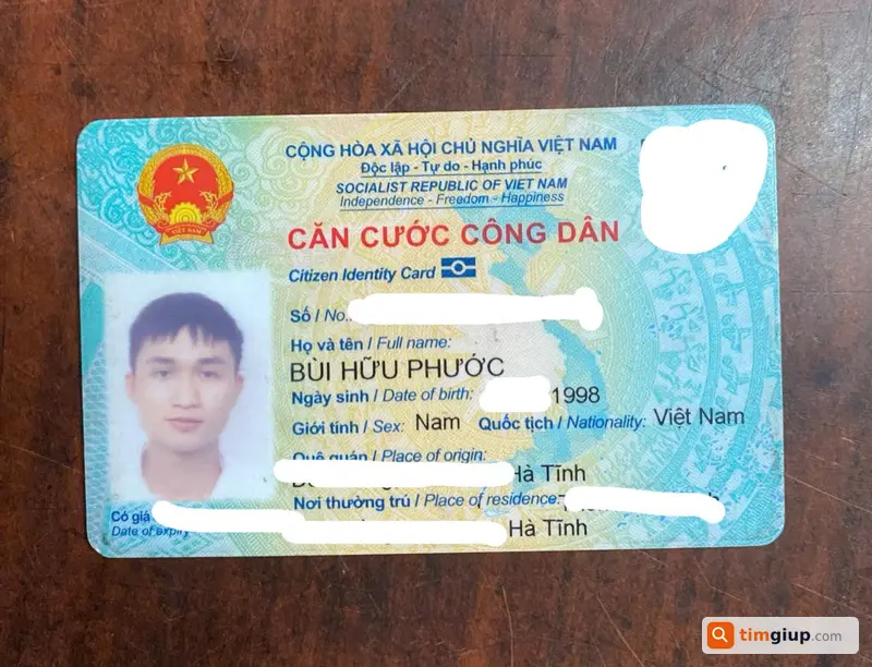 Nhờ tìm ví nam đen giấy tờ Bùi Hữu Phước rơi Bình Thạnh TP.HCM