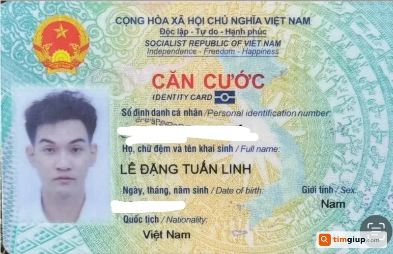 Tìm ví đen chứa CCCD Lê Đặng Tuấn Linh rơi tại Hà Nội