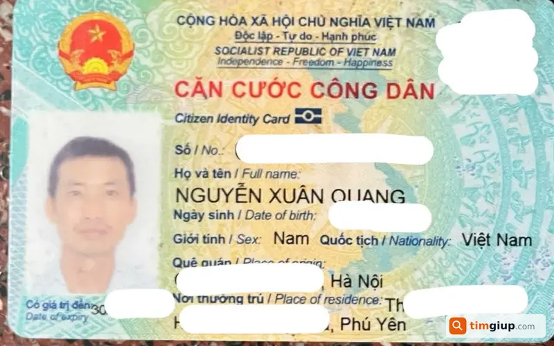 Tìm ví giấy tờ mang tên Nguyễn Xuân Quang tại Bến Cát