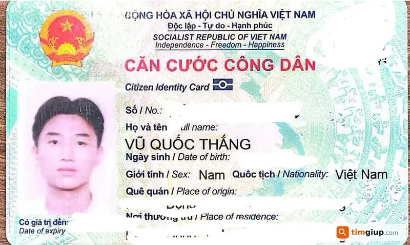 Tìm ví chứa giấy tờ tùy thân của Vũ Quốc Thắng