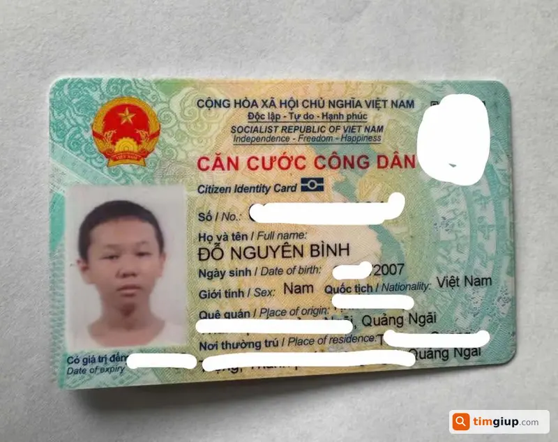 Tìm ví giấy tờ mang tên Đỗ Nguyên Bình tại Quận 10 TP.HCM
