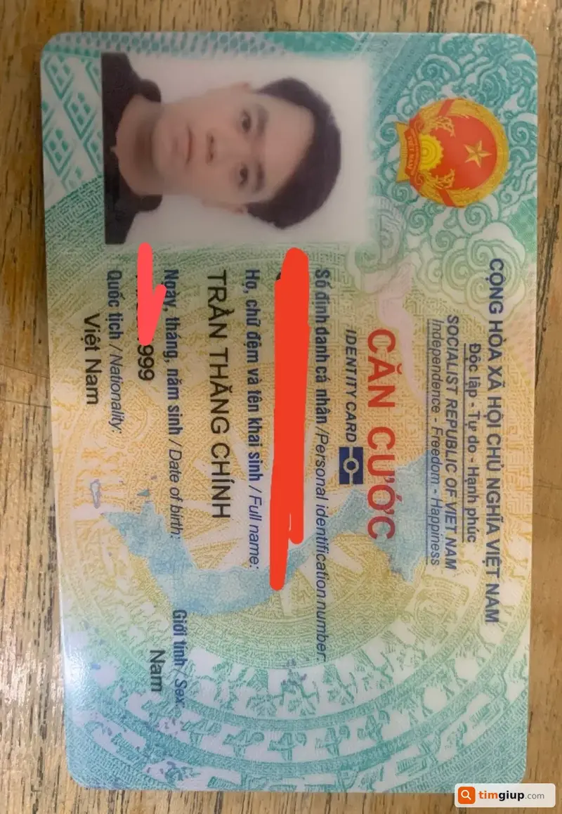 Tìm ví tiền đánh rơi của anh Trần Thăng Chính tại Quận Tân Bình, TP.HCM