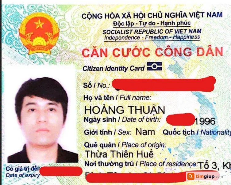 Mất ví và giấy tờ tên Hoàng Thuận trên DT743 Bình Dương
