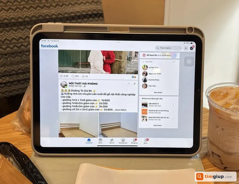 Tìm túi xách chứa iPad, thẻ sinh viên và chìa khóa xe tại Lê Chân, Hải Phòng