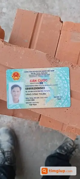 Mất Bóp Có Giấy Tờ Tại Phú Hòa, Thoại Sơn Sáng Nay