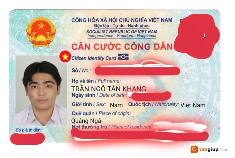 Tìm ví giấy tờ tên Trần Ngô Tân Khang rơi xe buýt số 6 Thủ Đức