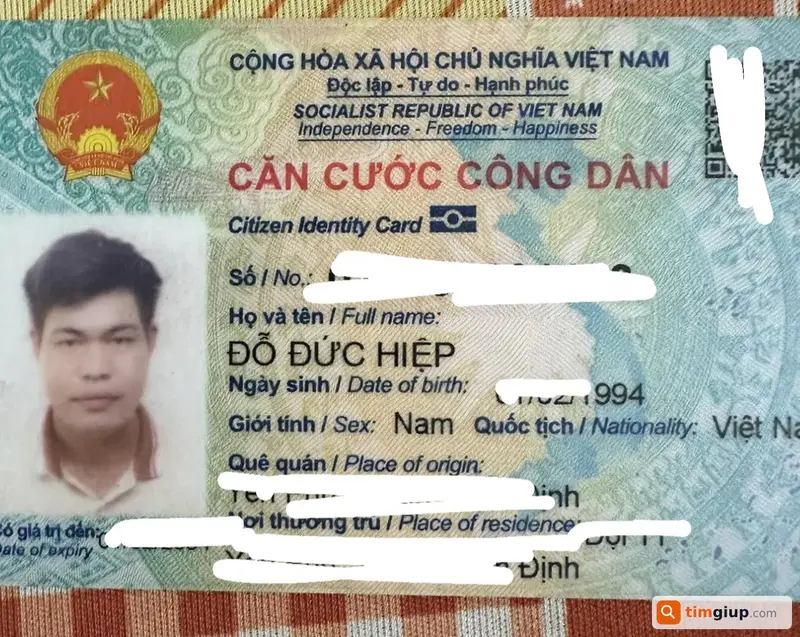 Tìm ví màu đen thất lạc của anh Đỗ Đức Hiệp tại Bắc Giang