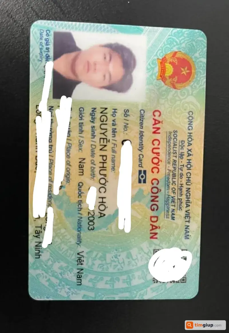 Tìm ví đánh rơi tại chợ Long Hoa, Hòa Thành, Tây Ninh