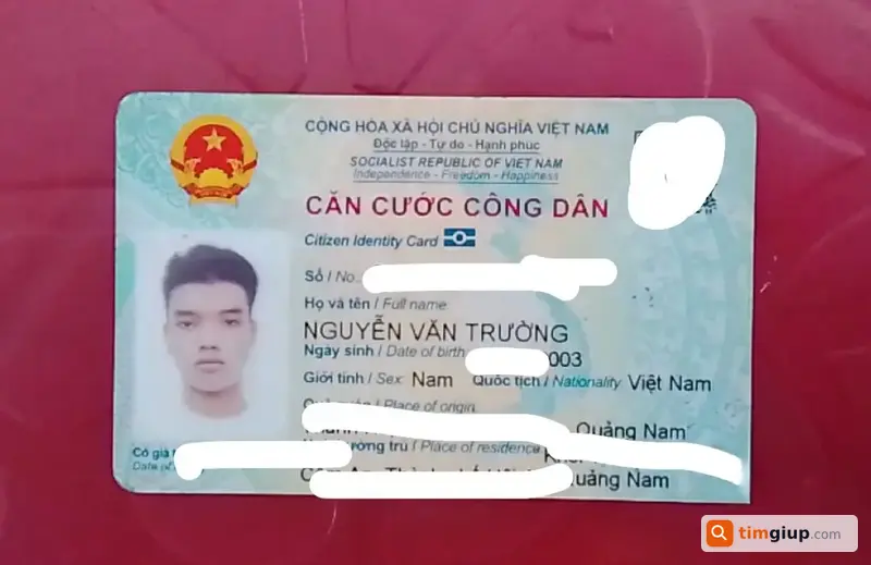 Tìm Ví Giấy Tờ Mang Tên Nguyễn Văn Trường Rơi Ở Đà Nẵng