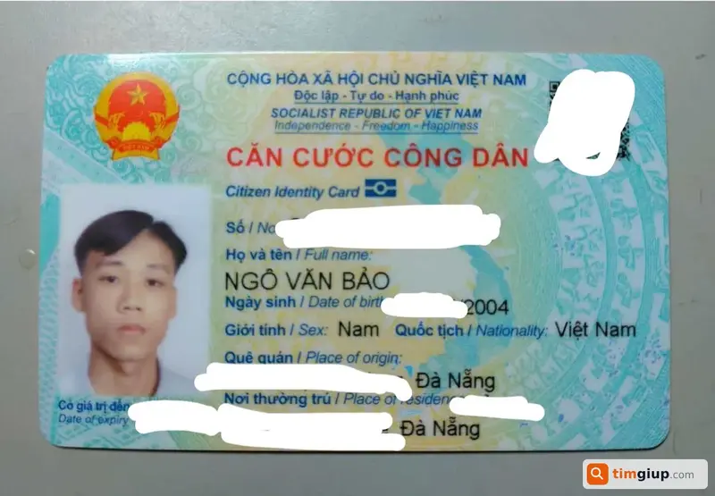 Tìm ví màu đen chứa giấy tờ tên Ngô Văn Bảo tại quận Hải Châu, Đà Nẵng