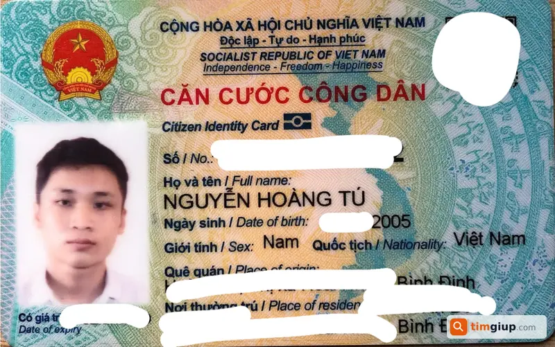 Tìm ví giấy tờ Nguyễn Hoàng Tú thất lạc tại Nhà Bè, TP.HCM