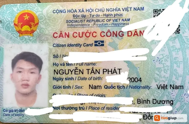 Tìm ví đánh rơi tại TP. Biên Hòa, Đồng Nai - Tên Nguyễn Tấn Phát