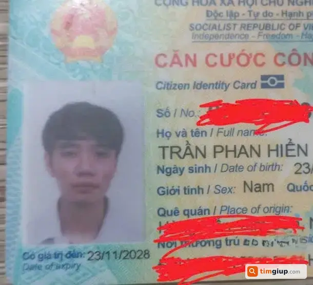 Tìm Ví Đen Cùng Cccd Mang Tên Trần Phan Hiển Tại Lĩnh Nam