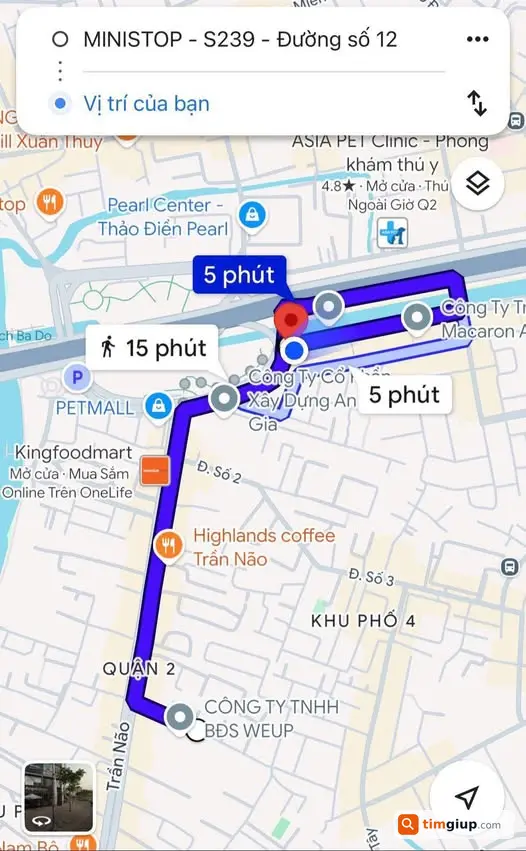 Tìm ví da đen rơi đoạn Trần Não – Thảo Điền, TP.HCM