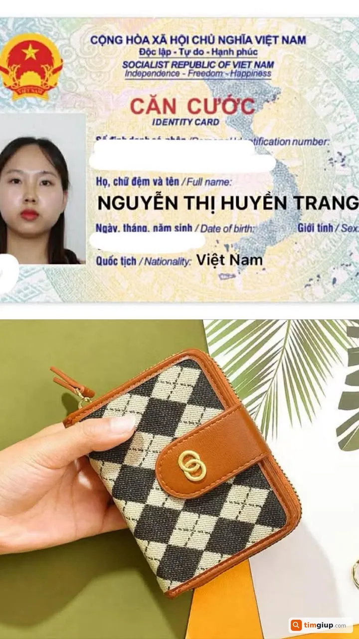 Tìm ví và giấy tờ tùy thân của Nguyễn Thị Huyền Trang tại Đống Đa, Hà Nội