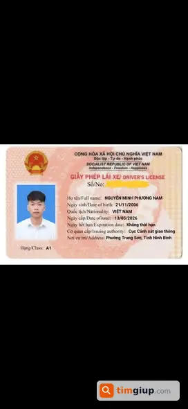 Tìm ví màu đen chứa giấy tờ tùy thân thất lạc ngày 1/6
