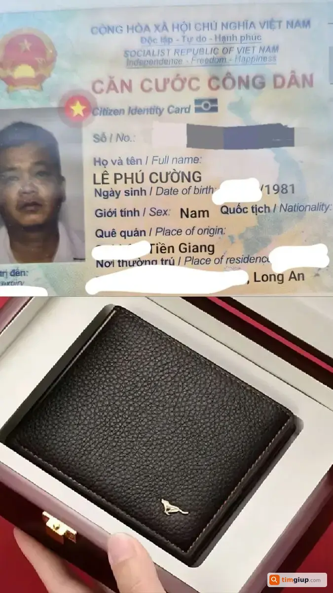 Tìm Ví Giấy Tờ Màu Nâu Thất Lạc Tại Đức Hòa, Tây Ninh
