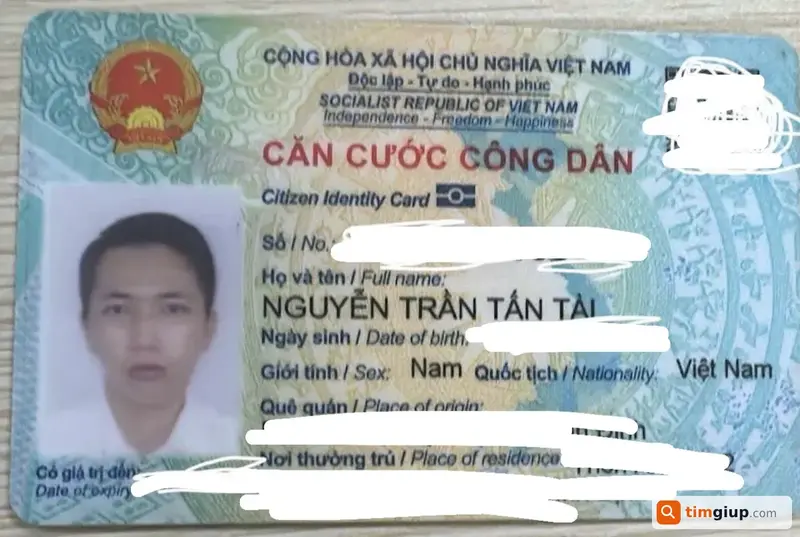Tìm ví màu đen đánh rơi tại TP. Hồ Chí Minh - Tên Nguyễn Trần Tấn Tài