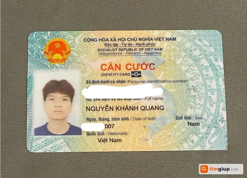 Tìm ví giấy tờ mang tên Nguyễn Khánh Quang tại Phú Nhuận